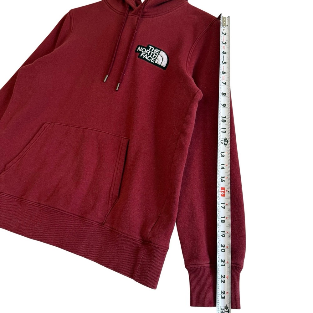 The North Face Half Dome Red 70% Cotton Long Sleeve Hoodie Sweatshirt Sz M  #492 - Picture 4 of 9
